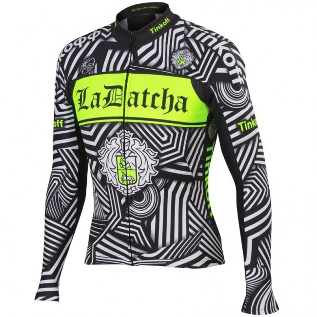 2016 Tinkoff Training Schwarz Radtrikot Langarm Radtrikot Kaufen