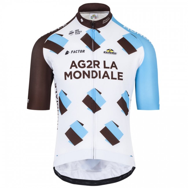 2017 AG2R La Mondiale Weiß Radtrikot Kurzarm Radtrikot Kaufen
