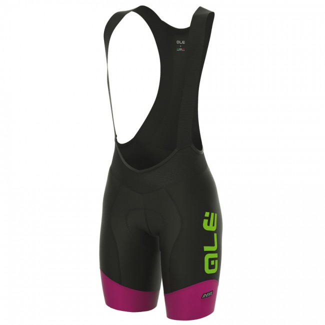 2017 Damen Ale R-EV1 Master Kurz Trägerhose Schwarz Violet Radtrikot Kaufen