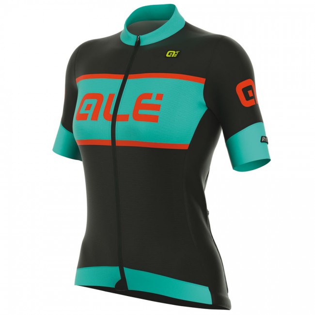 2017 Damen Ale R-EV1 Master Radtrikot Kurzarm Schwarz Light Blau Radtrikot Kaufen