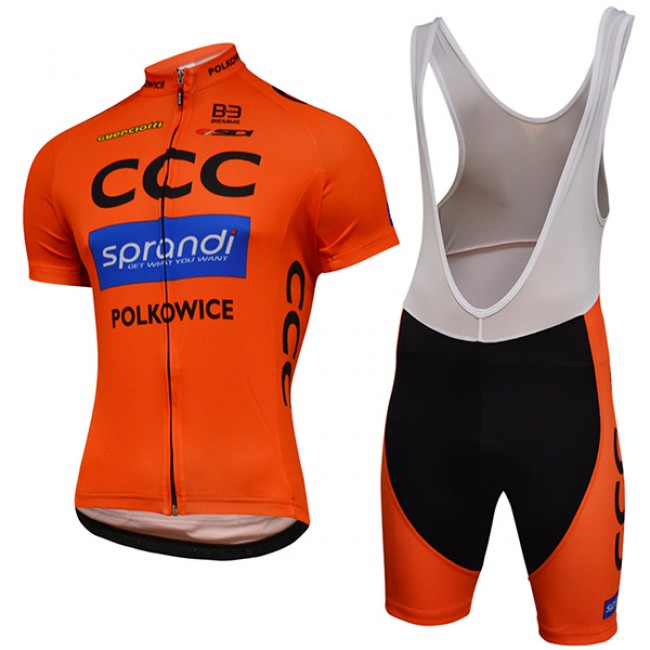 2017 CCC Sprandi Team Fahrradbekleidung Satz Radtrikot Kurzarm+Kurz Trägerhose Radtrikot Kaufen