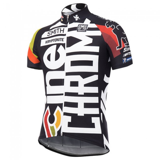 Pro 2017 Cinelli Chrome Schwarz Radtrikot Kurzarm Radtrikot Kaufen