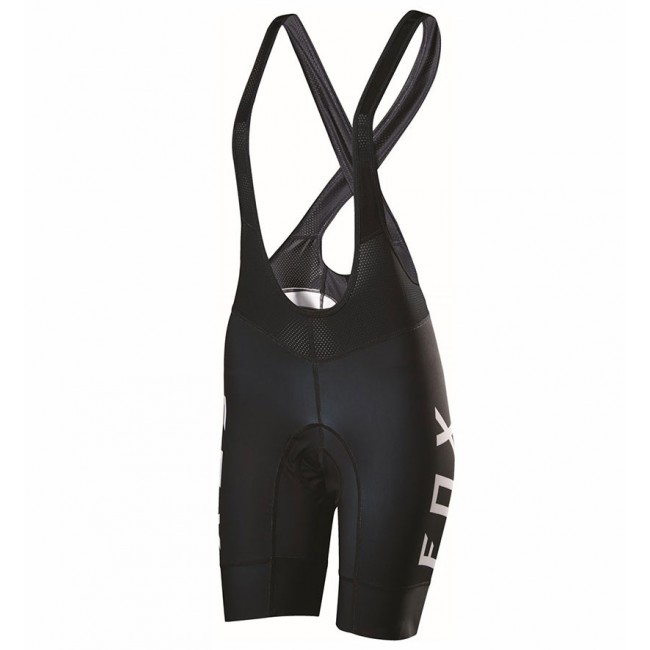 2017 Team FOX Damen Schwarz Weiß Kurz Trägerhose Radtrikot Kaufen