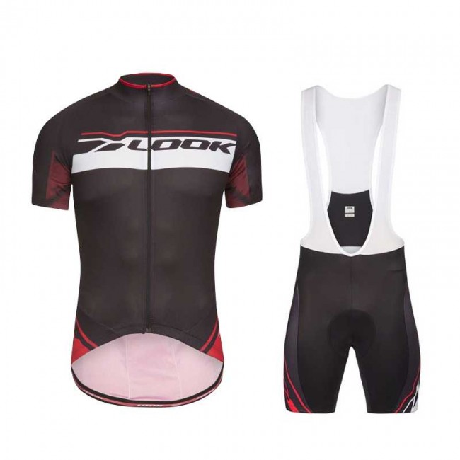 Look 2017 Rot Fahrradbekleidung Satz Radtrikot Kurzarm+Kurz Trägerhose Radtrikot Kaufen