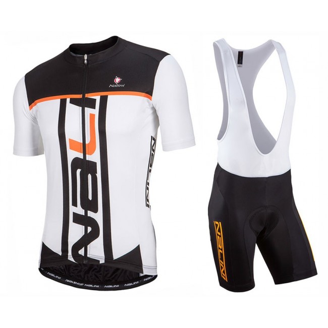 2017 Nalini PRO Speed Weiß Fahrradbekleidung Satz Radtrikot Kurzarm+Kurz Trägerhose Radtrikot Kaufen