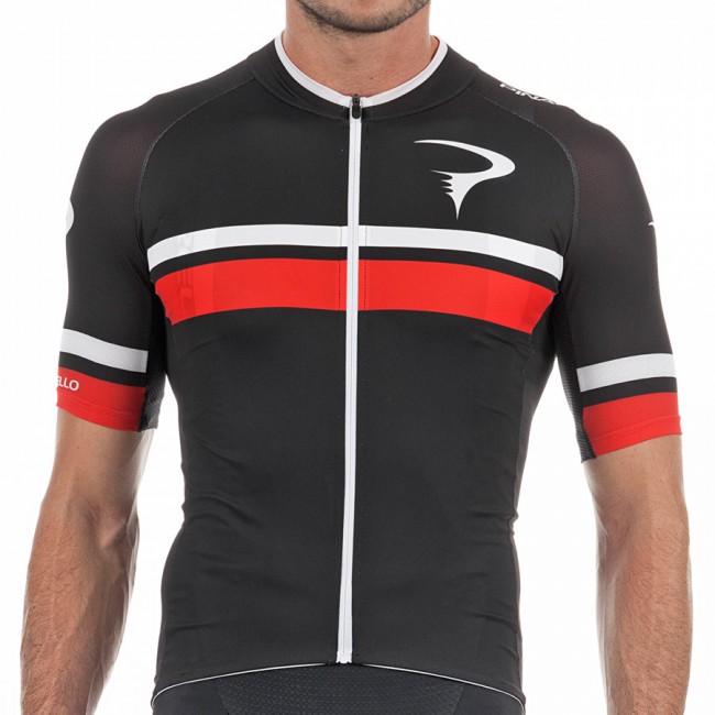 2017 Pinarello Corsa Radtrikot Kurzarm-Schwarz Rot Radtrikot Kaufen