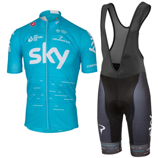 2017 Sky Pro Fahrradbekleidung Satz Radtrikot Kurzarm+Kurz Trägerhose Radtrikot Kaufen