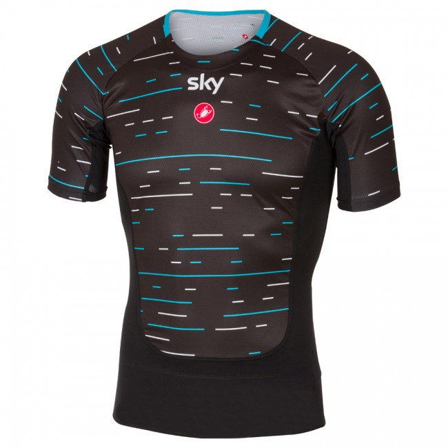 Sky Pro 2017 Prosecco Radtrikot Kurzarm-Schwarz Radtrikot Kaufen