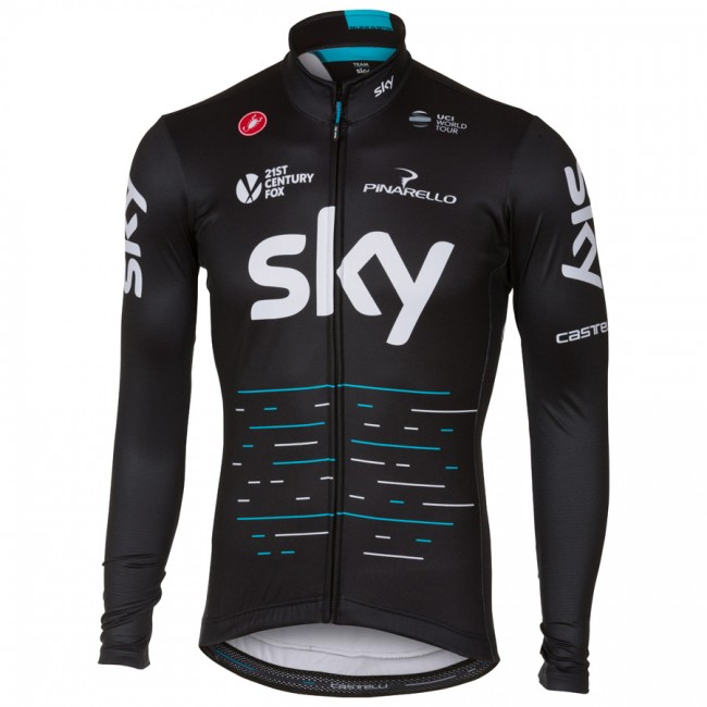 Sky Pro 2017 Radtrikot Langarm Schwarz Radtrikot Kaufen