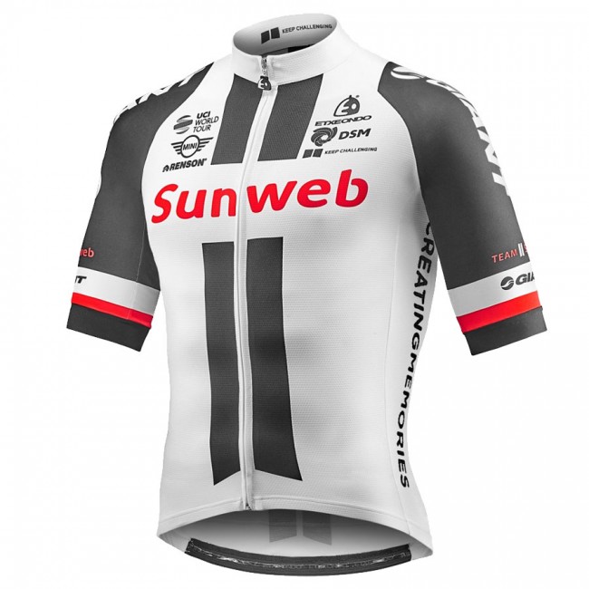 2017 Sunweb Pro Radtrikot Kurzarm Weiß Radtrikot Kaufen