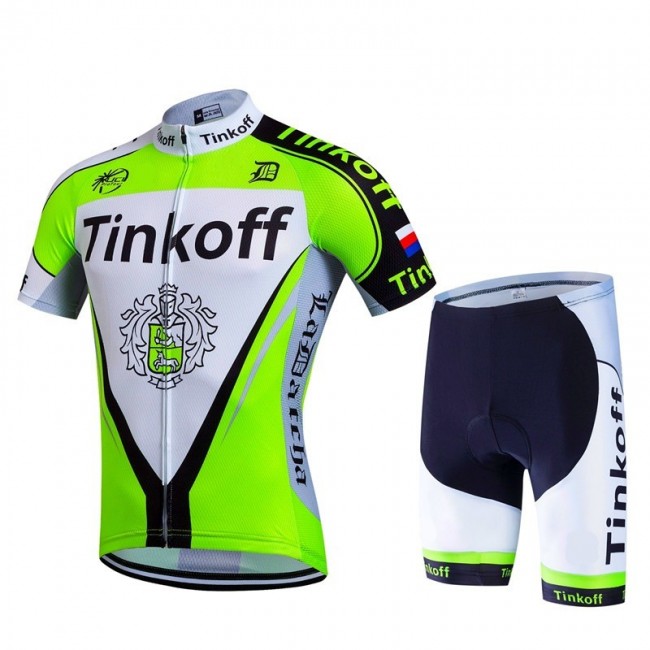 2017 Tinkoff Grün Fahrradbekleidung Satz Radtrikot Kurzarm+Kurz Radhose Radtrikot Kaufen