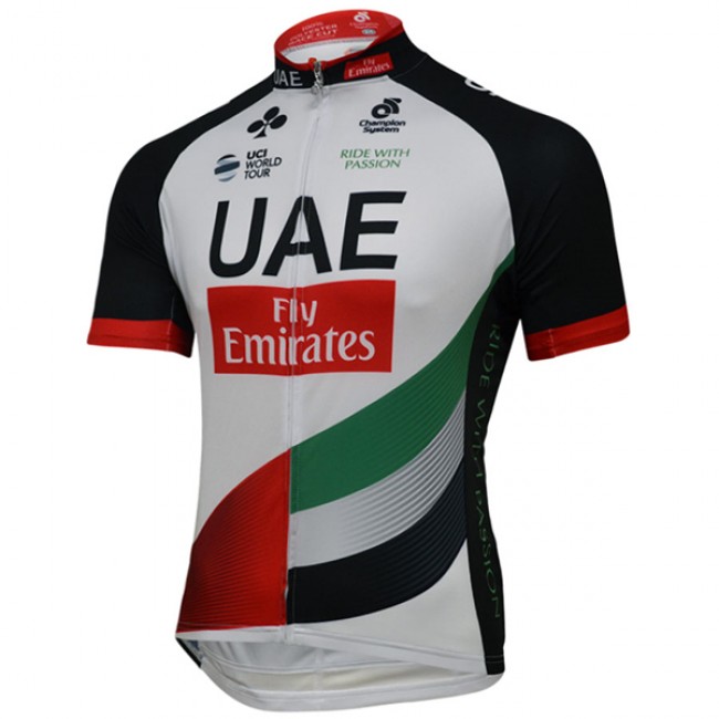 2017 Uae Abu Dhabi Radtrikot Kurzarm Radtrikot Kaufen